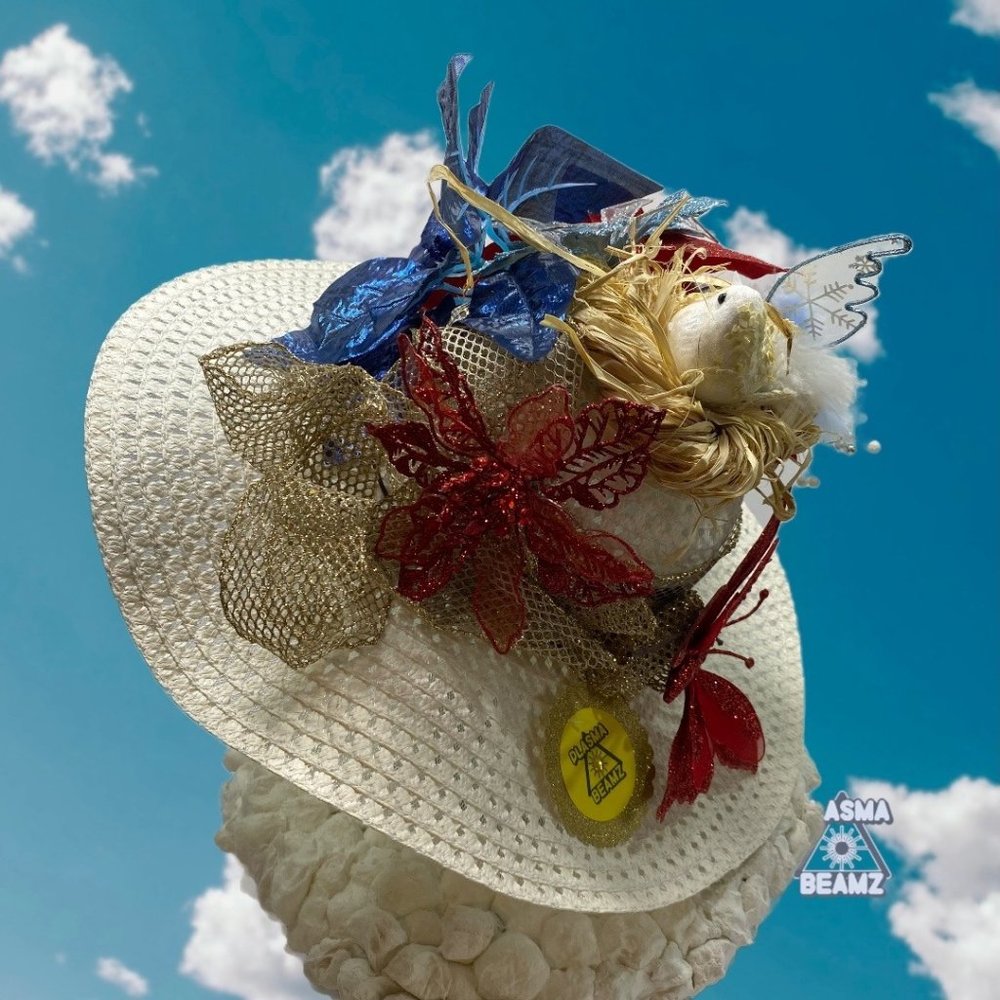 Handmade Union Jack Over the Top Derby Church Hat